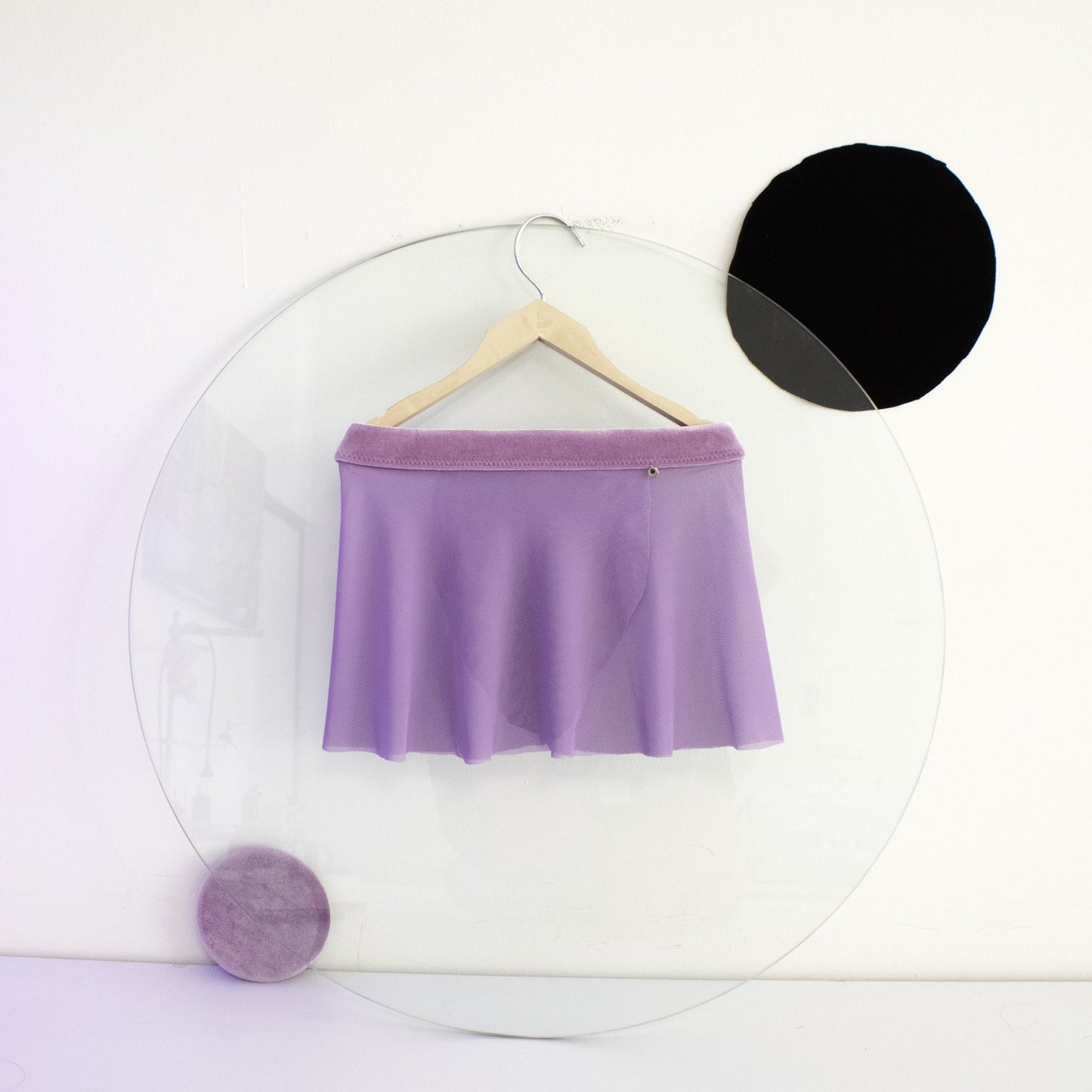 Falda Cerezo Lila / Negro