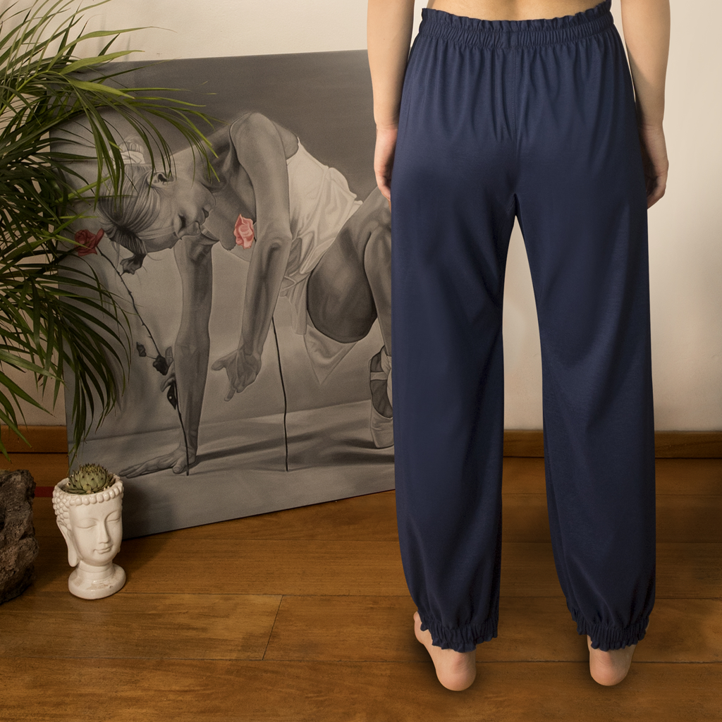 Pantalón térmico NOVA-01 NOVANEU color navy vista atrás